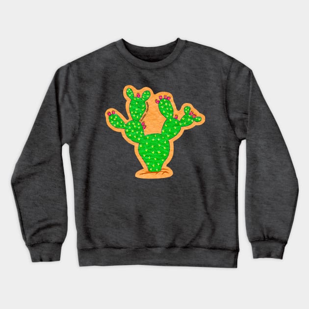 Prickly Pear Crewneck Sweatshirt by Ashley Schroepfer